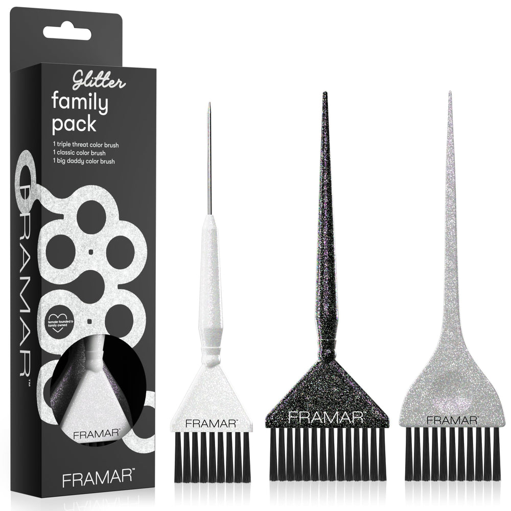FRAMAR brosse coloration cheveux extra-large, idéale pour retouches racines et balayage.