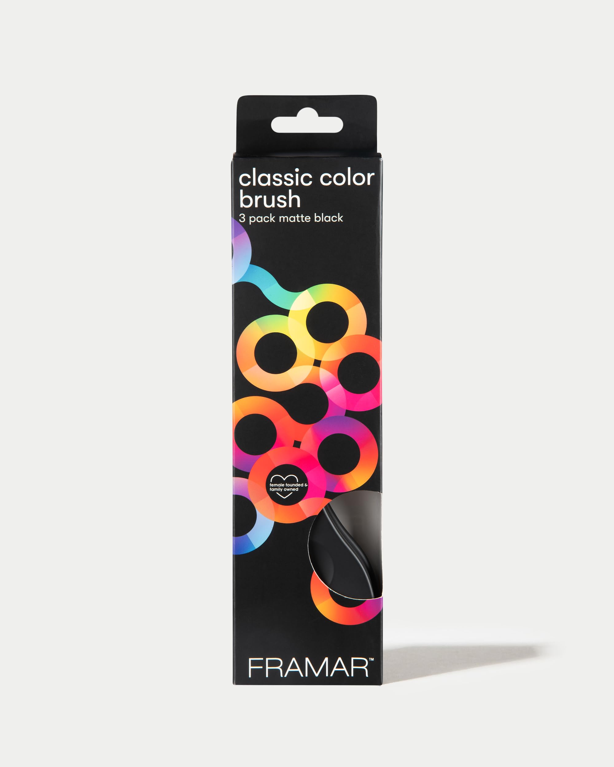 FRAMAR brosse professionnelle couleur, idéale pour les séances en salon.
