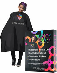 Cape FRAMAR couleur de coloration - vue de face, confort client pendant la coloration