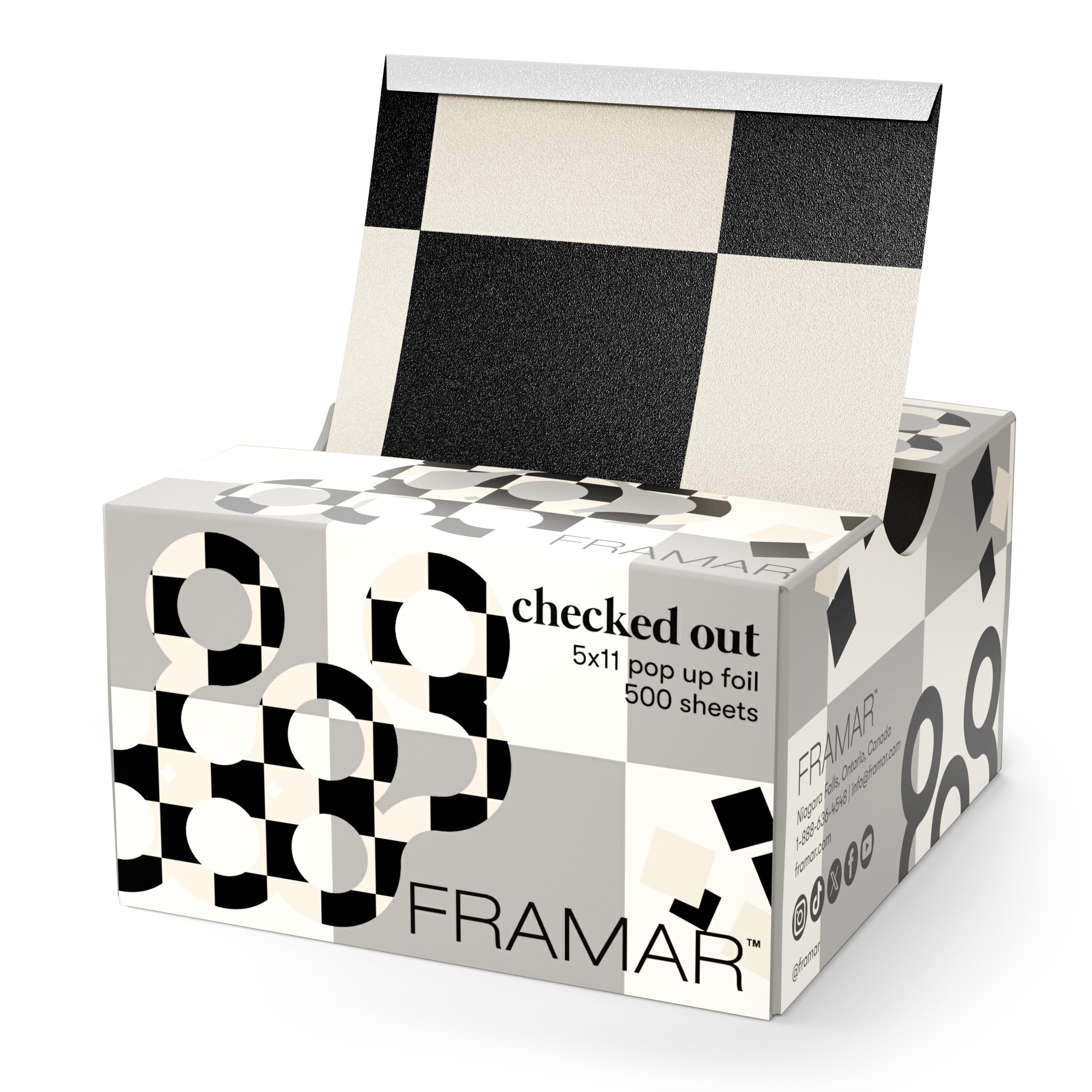 FEUILLES FRAMAR coloration carreaux embossées pour mèches précises et durables