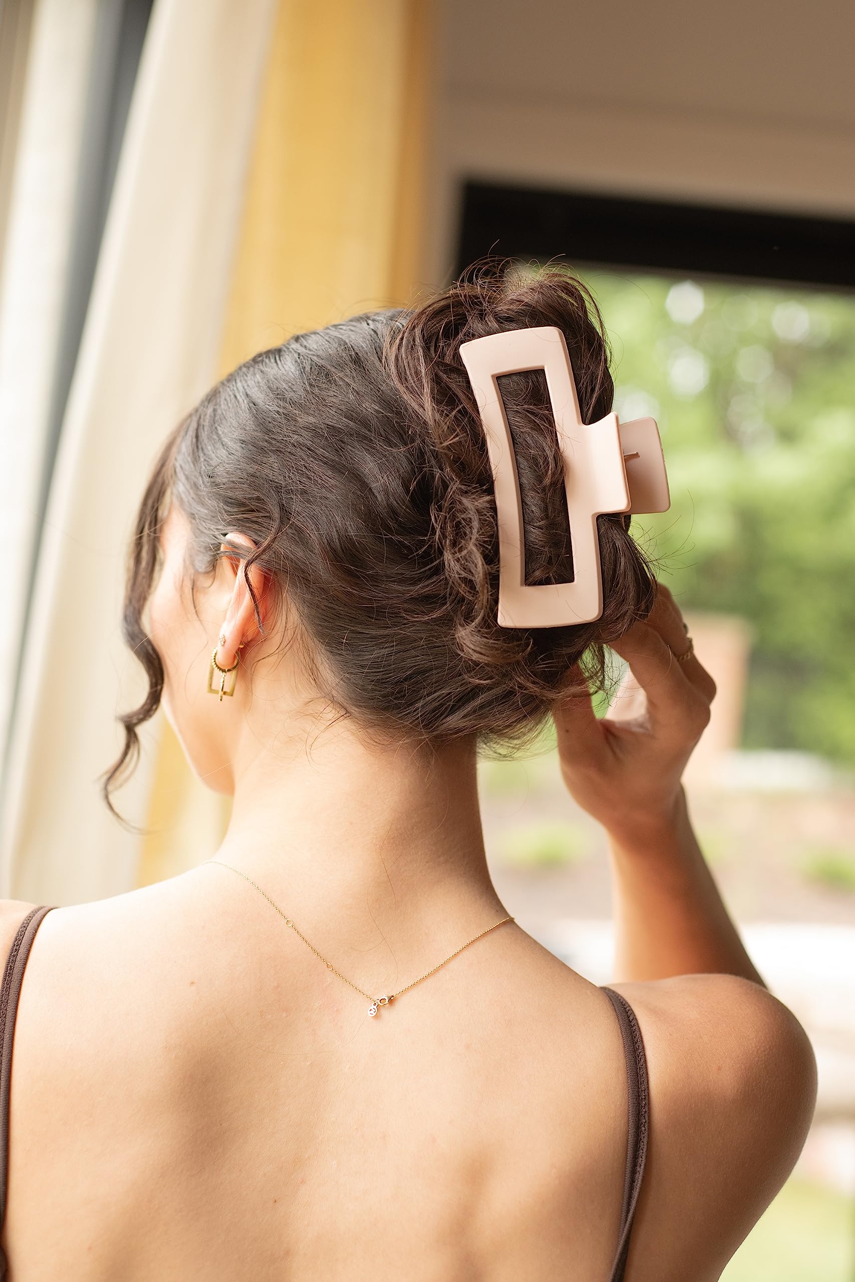 FRAMAR pinces pour cheveux, utilisation quotidienne en rose matte.