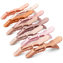 FRAMAR pinces crocodile neutres 10 pack, maintien sans glisser pour coiffage précis