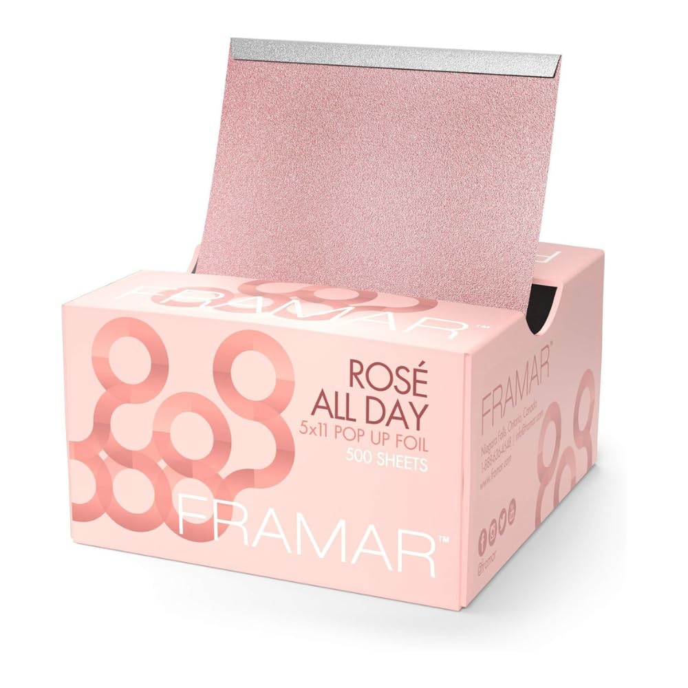 FRAMAR Rosé: feuilles aluminium à sortie automatique faciles à manipuler.