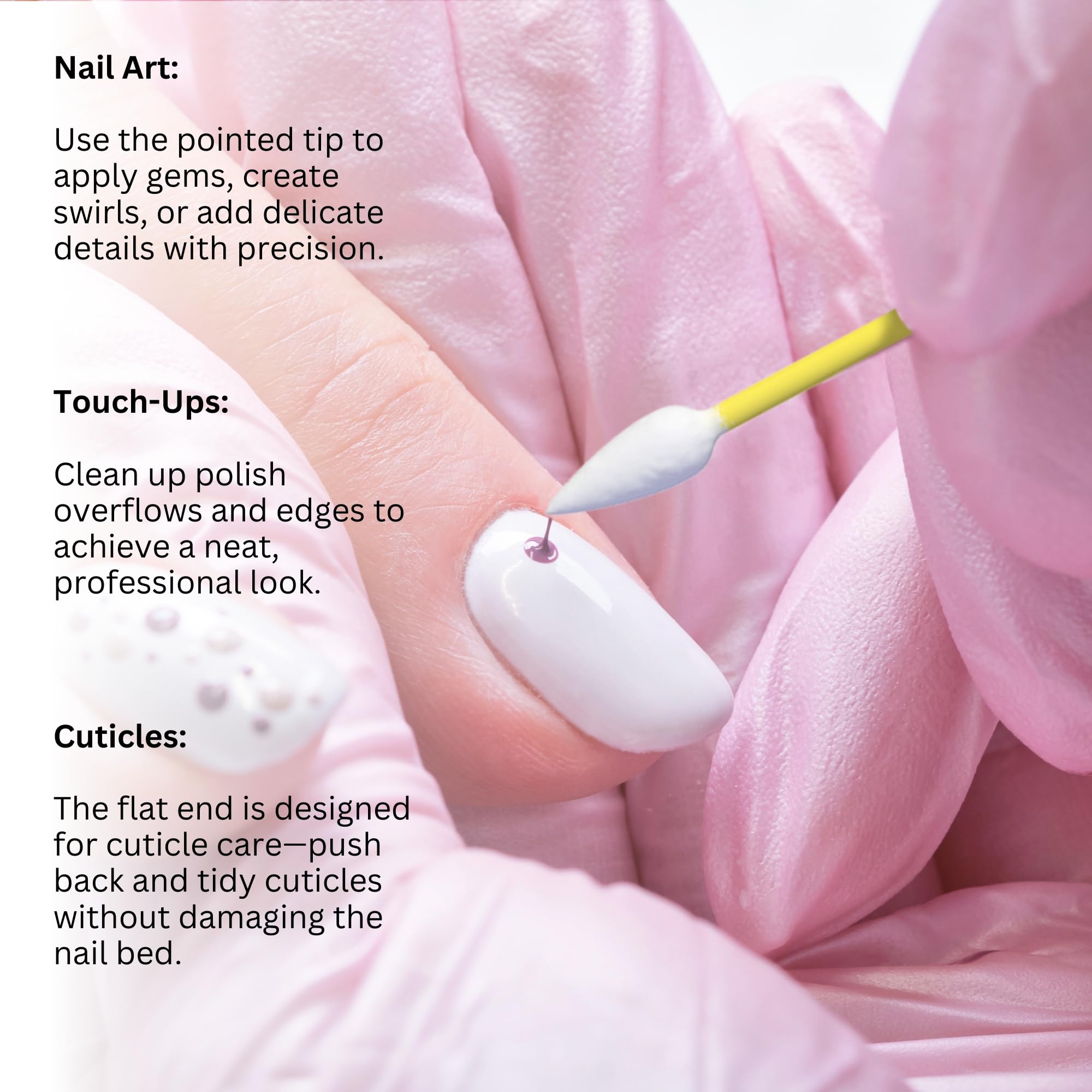 Fran Wilson Nail Tees coton-tiges – outil polyvalent pour soins des ongles maison.