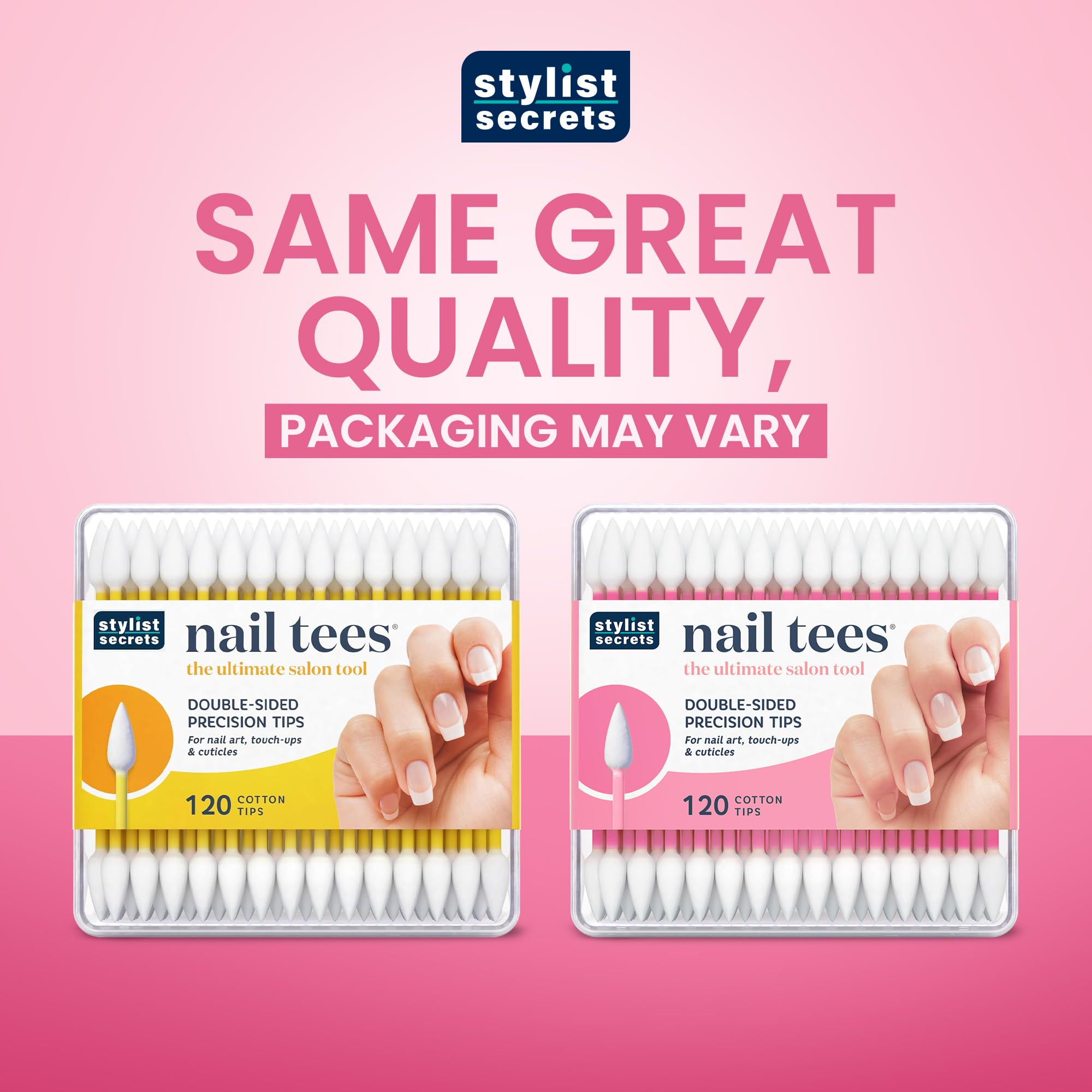 Coton-tiges Fran Wilson pour ongles, retouches nettes des bords.