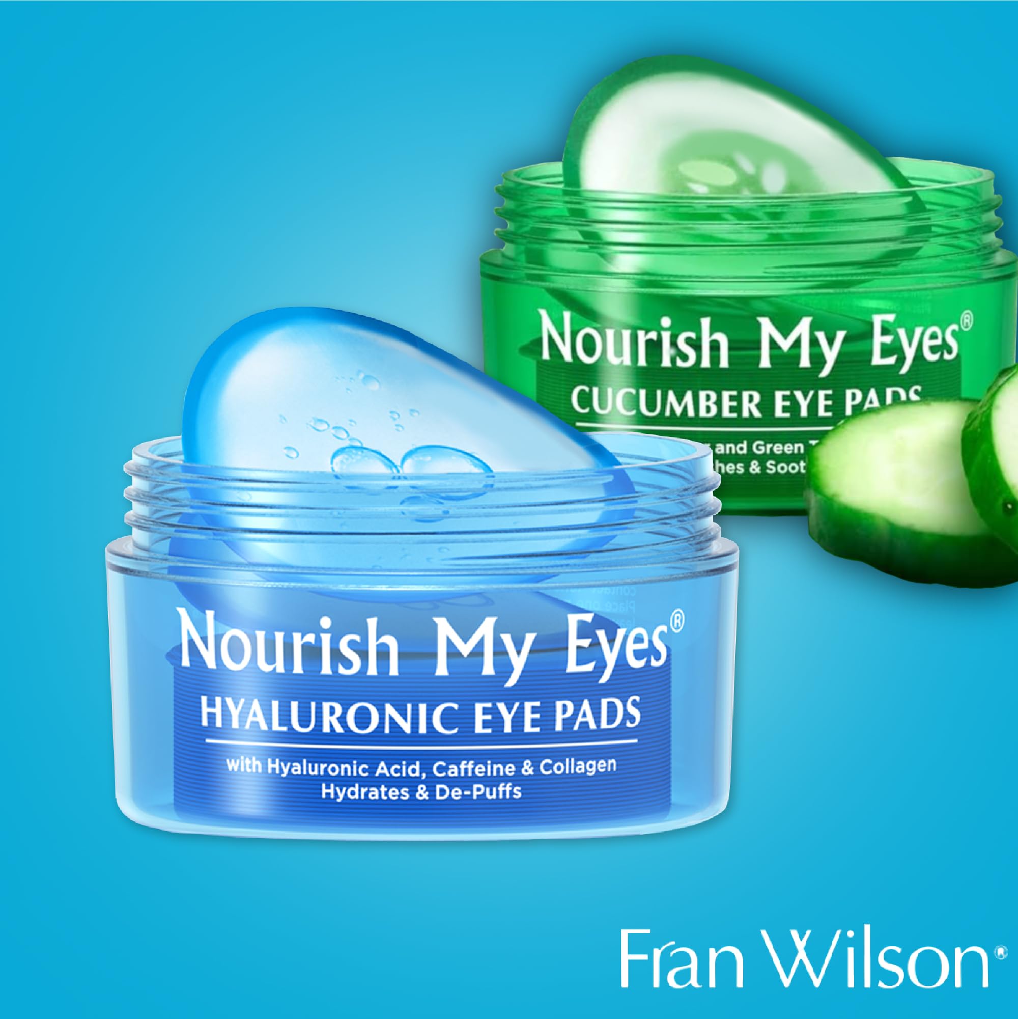 Application soin du regard Fran Wilson Nourish My Eyes pour hydratation et éclat.