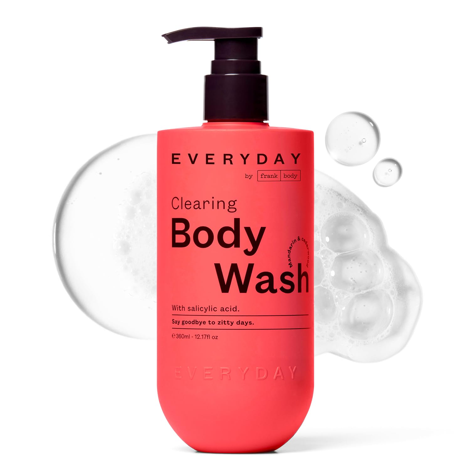 frank body Clearing Body Wash – Purifie les pores et régule le sébum.