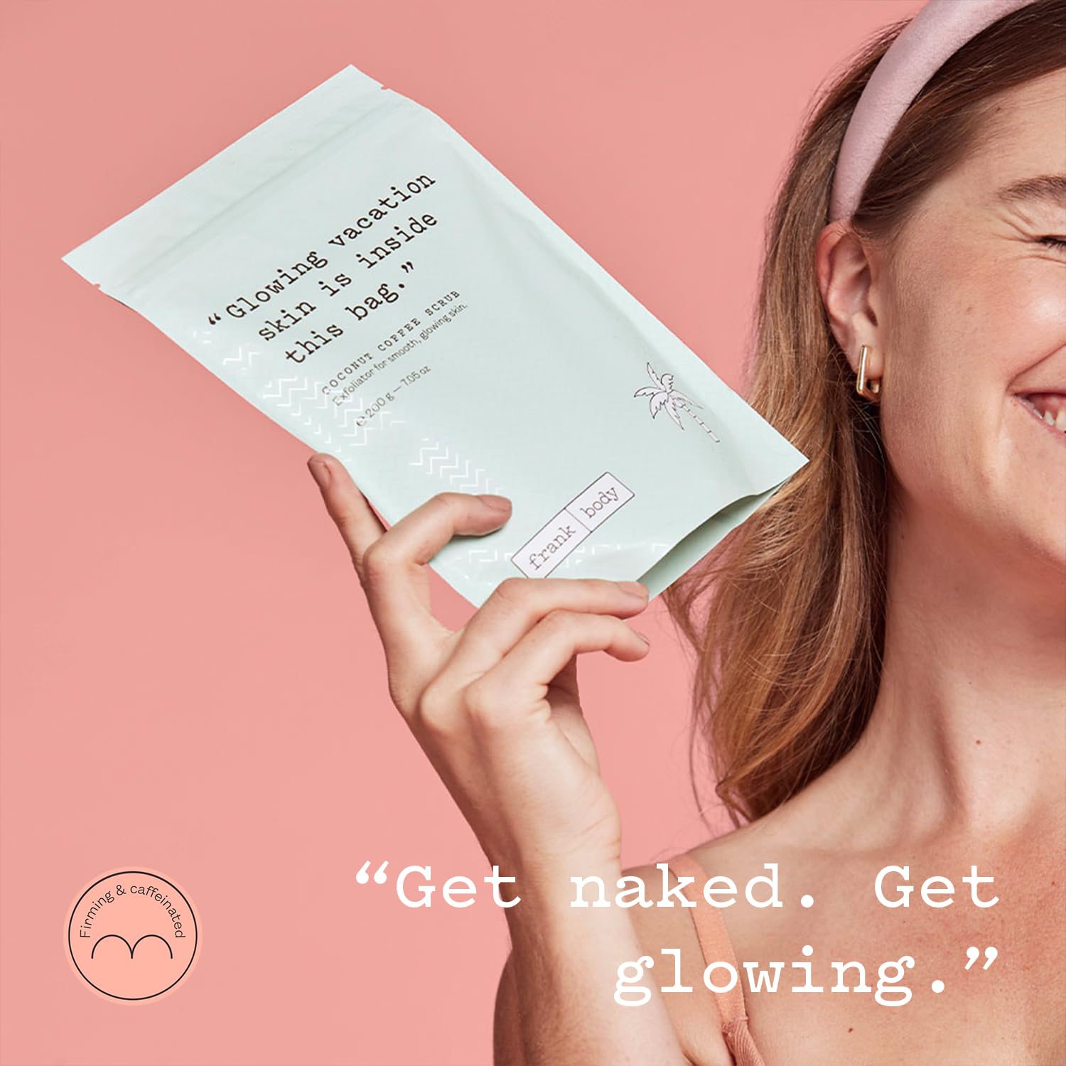 Rituel exfoliant doux avec Frank Body pour peau plus lisse.