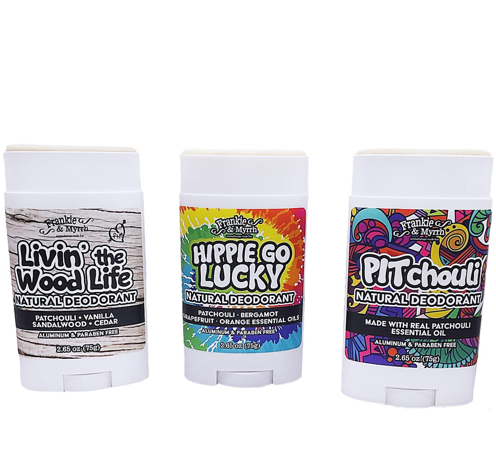Application facile du trio patchouli Frankie et Myrrh, protection quotidienne sans compromis.