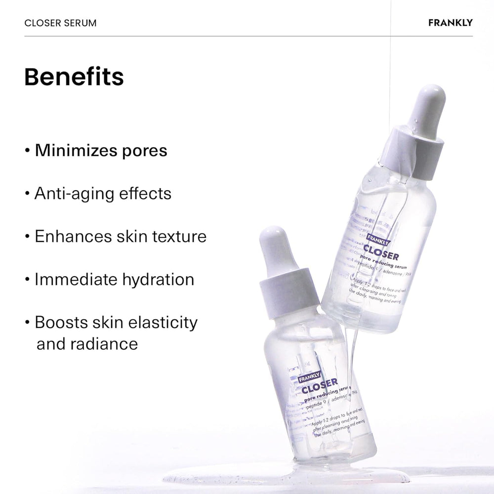 FRANKLY Closer Serum Jumbo — absorption rapide sans résidu gras.