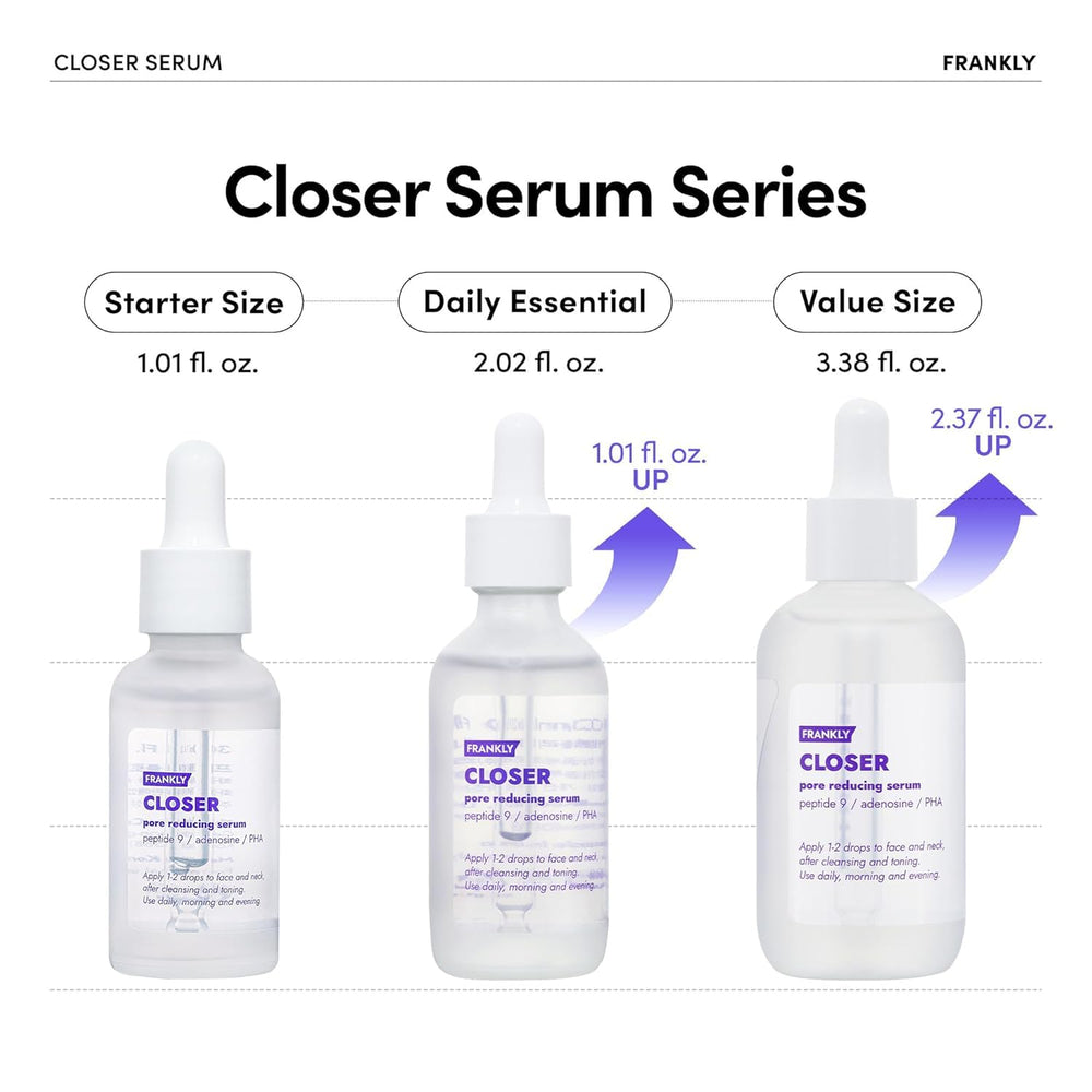 FRANKLY Closer Serum Jumbo — texture crème légère prête à l’application quotidienne.