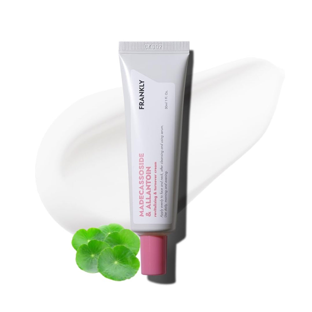 FRANKLY Madecassoside et Allantoïne – pot ouvert, acidité hydratante et texture riche