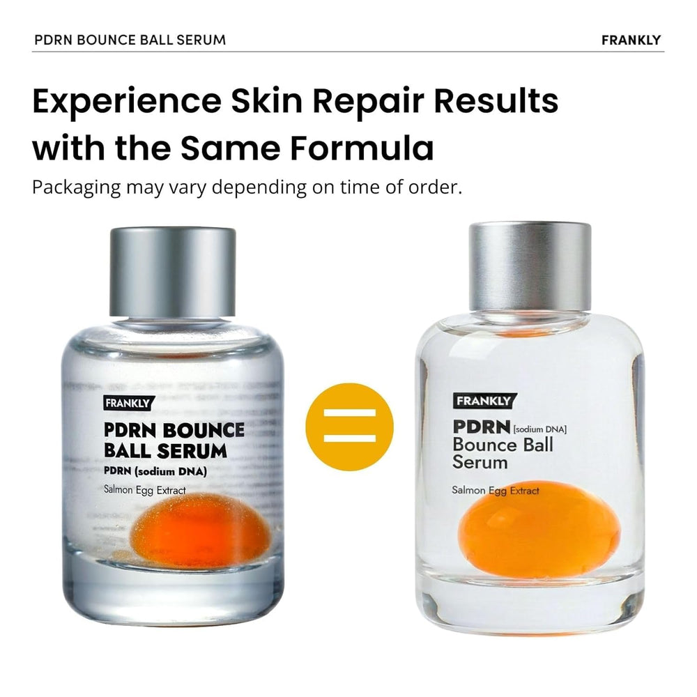 Balle orange FRANKLY PDRN prête à l activation du soin