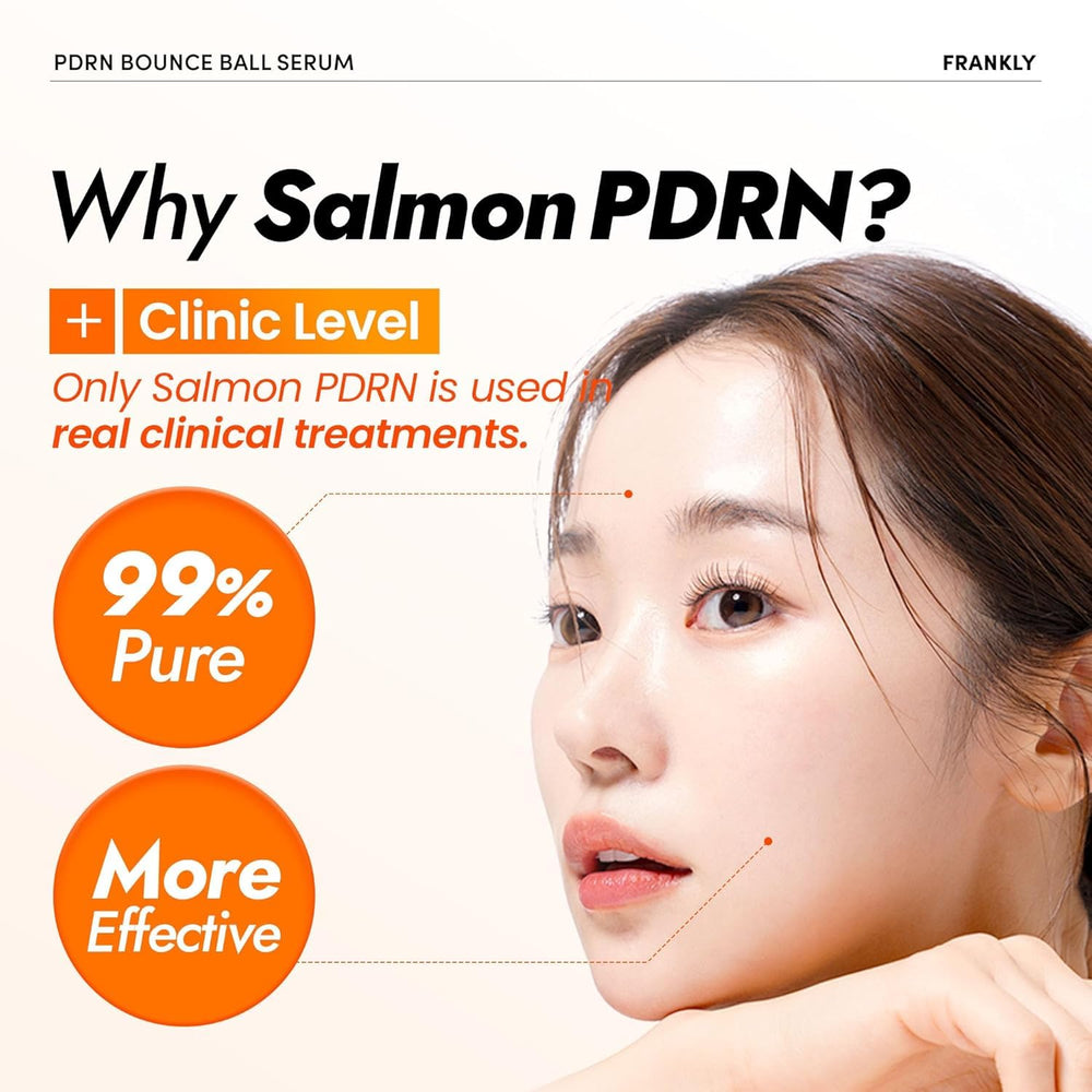 Effet lumineux FRANKLY PDRN sur la peau après application