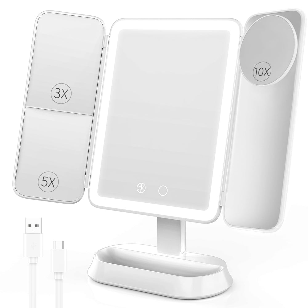 Miroir FRANO beauté avec lumière centrale pour un maquillage précis et rapide