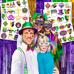 Designs mignons Frawharmone Mardi Gras, motifs colorés pour enfants