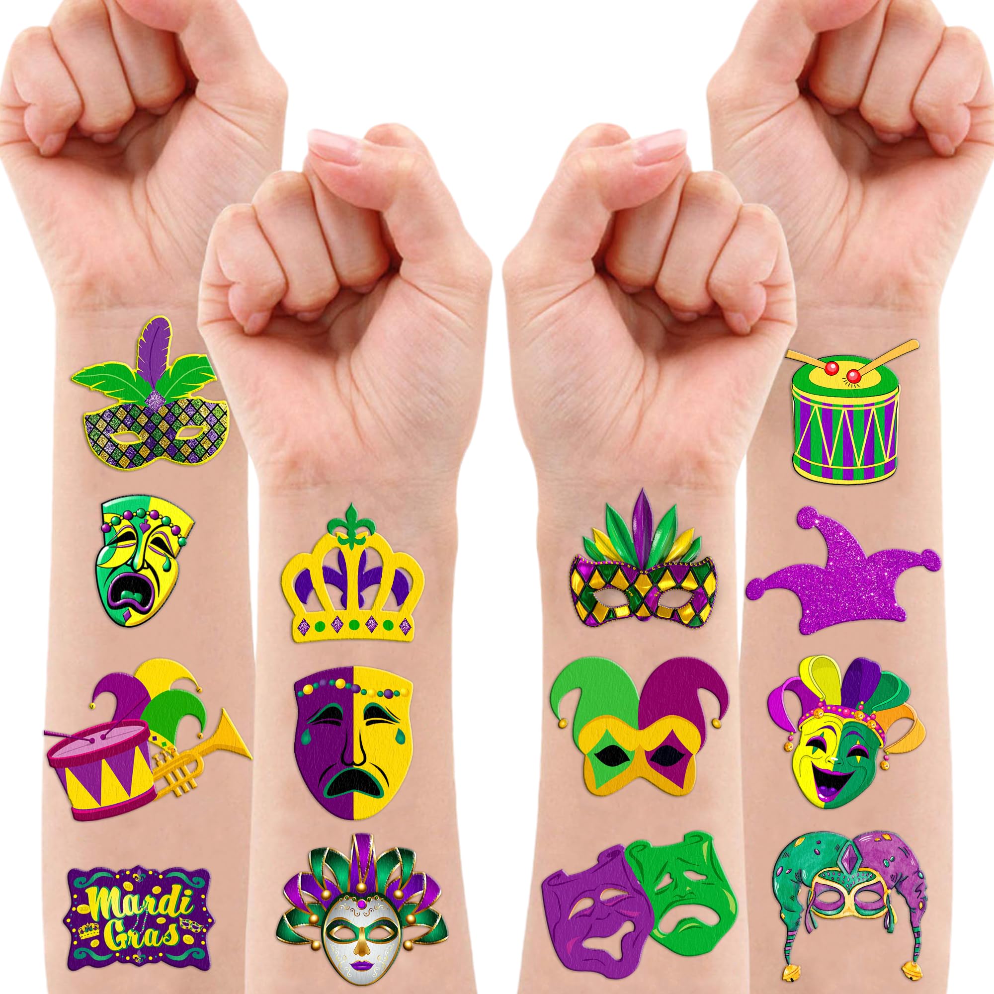 Tatouages temporaires durables Frawharmone, faciles à retirer