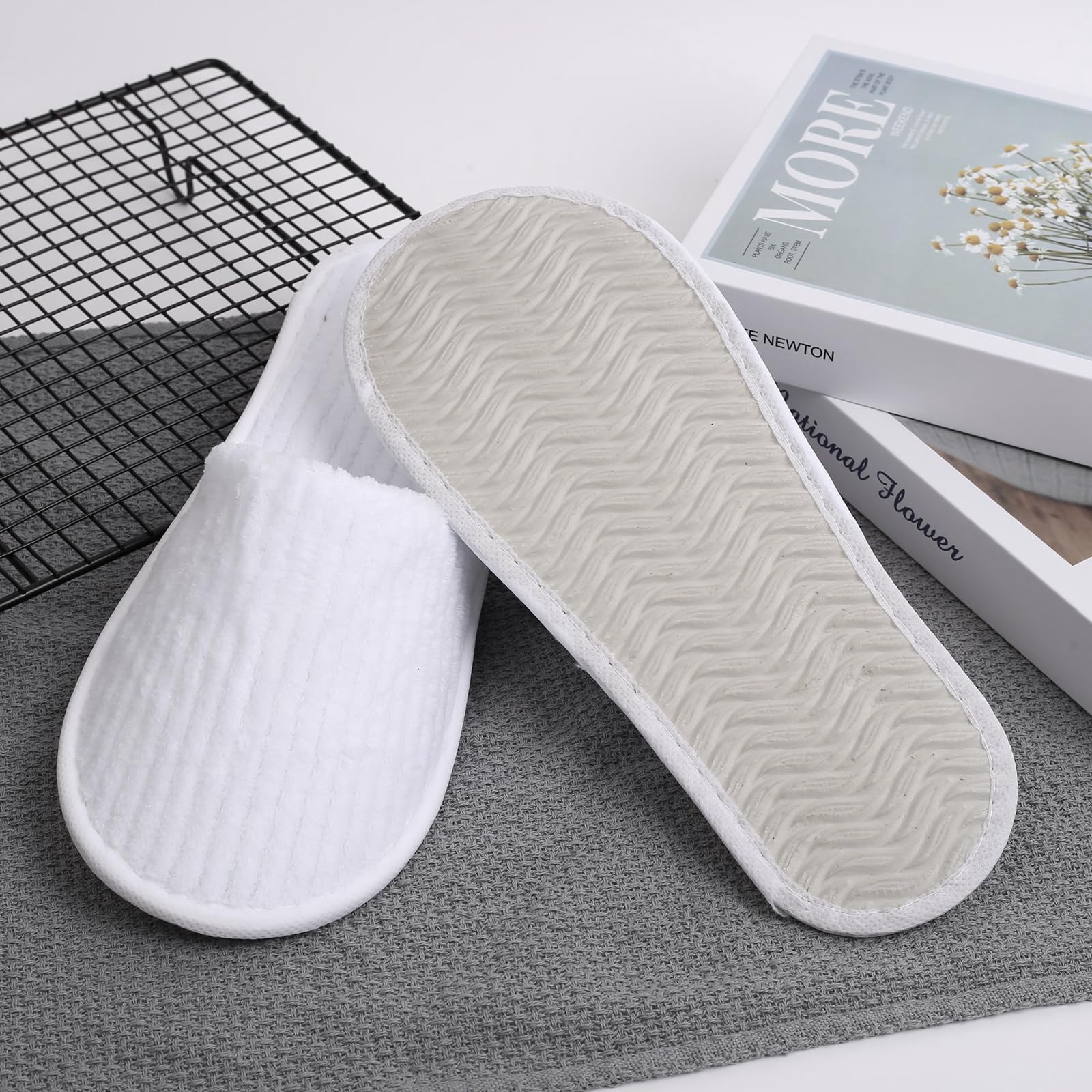 Chaussons jetables Frcctre, paquet prêt à l'emploi pour les hôtels.