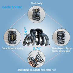 FRDTLUTHW barrette cheveux grande prise anti-dérapante pour une tenue durable.