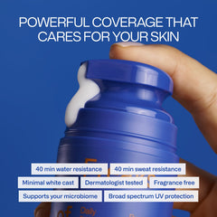 Application sur la peau avec Freaks of Nature Daily Defender sans traces blanches.