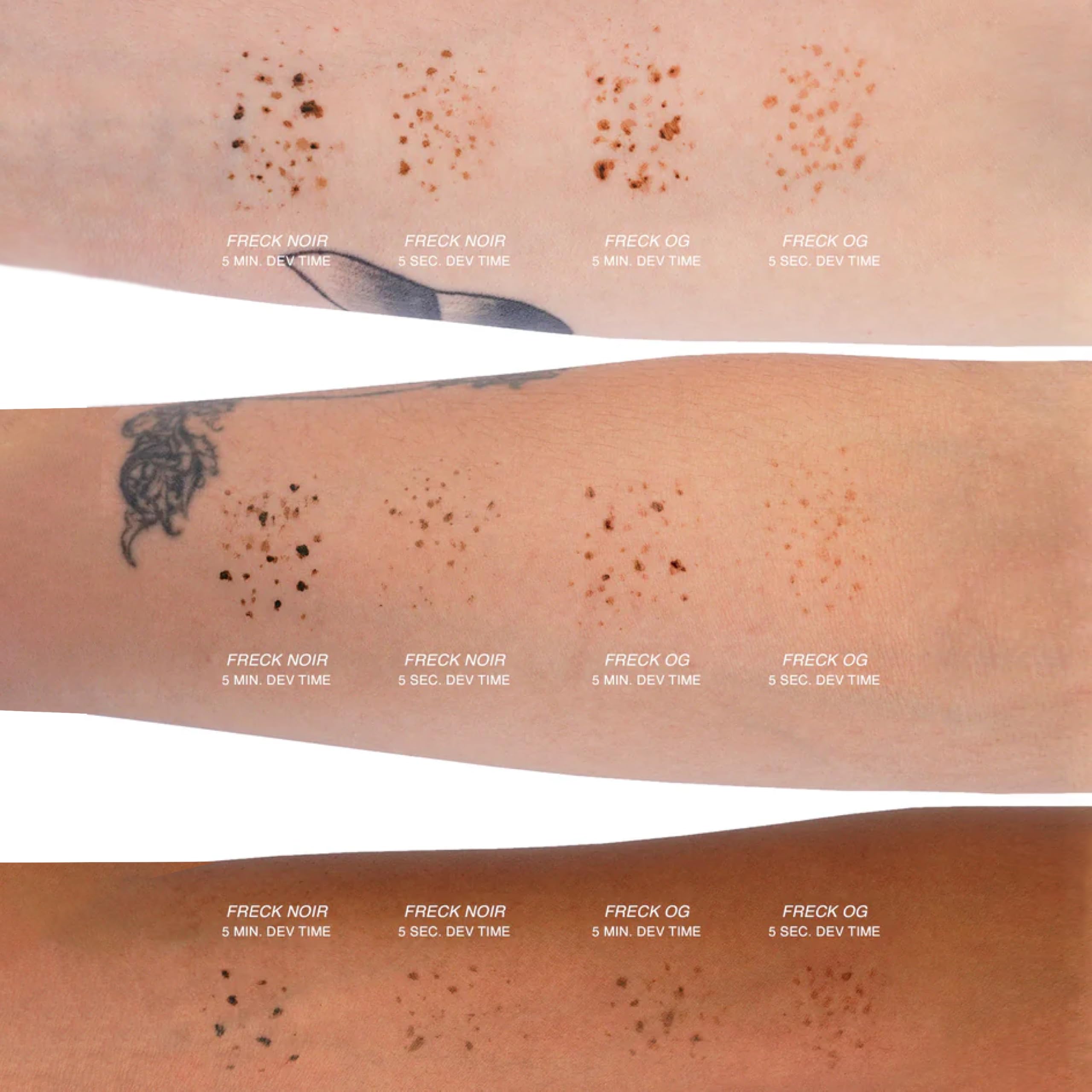 Effet taches naturelles Freck Beauty pour un rendu subtil.