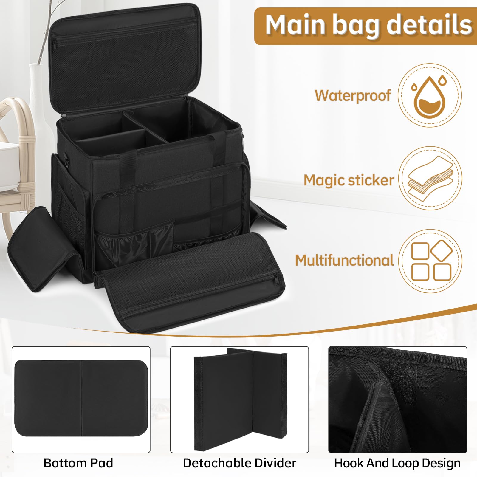 FreeAMG rangement organise pour maquillage et outils professionnels