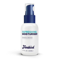 Freebird Face Moisturizer bottle with matte finish for lightweight hydration.