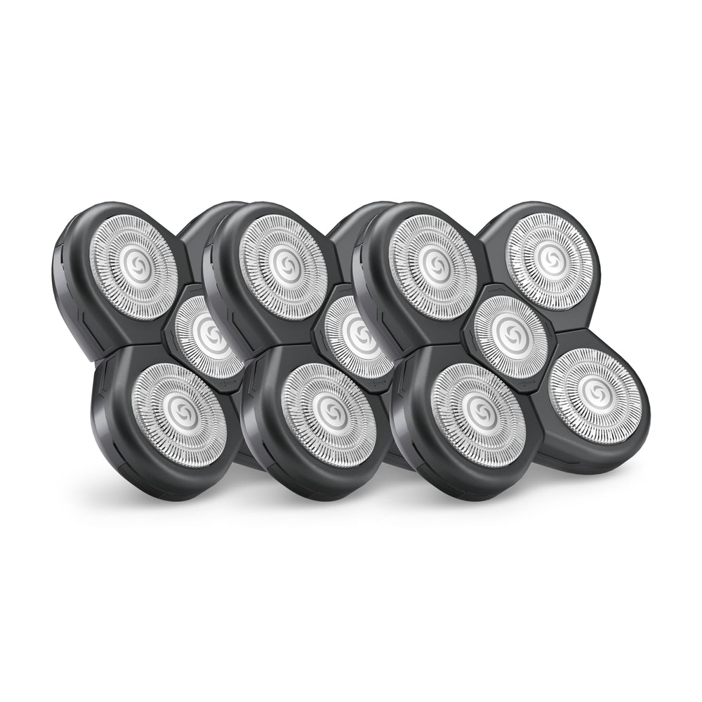 Lames Freebird FlexSeries vues en gros plan, rasage précis et doux pour peau sensible.