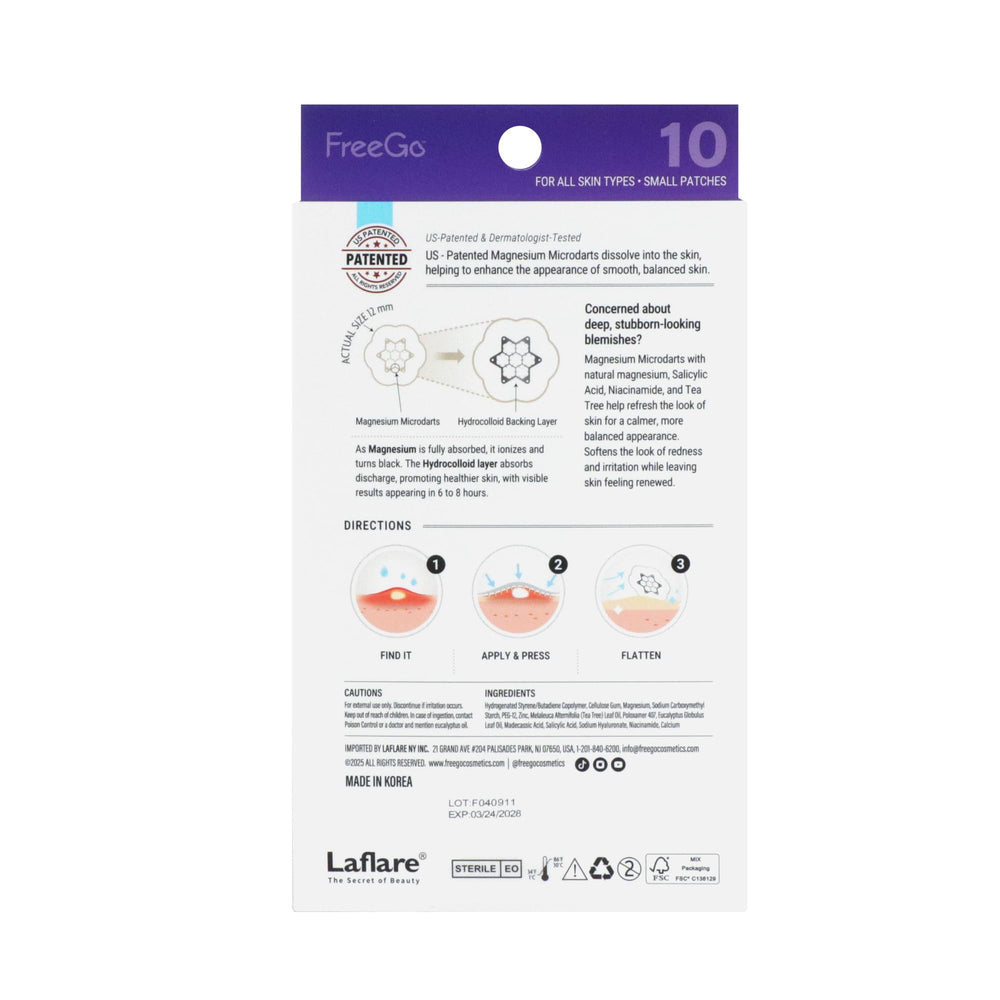 FreeGo microdarts miniatures invisibles, traitement ciblé sans douleur