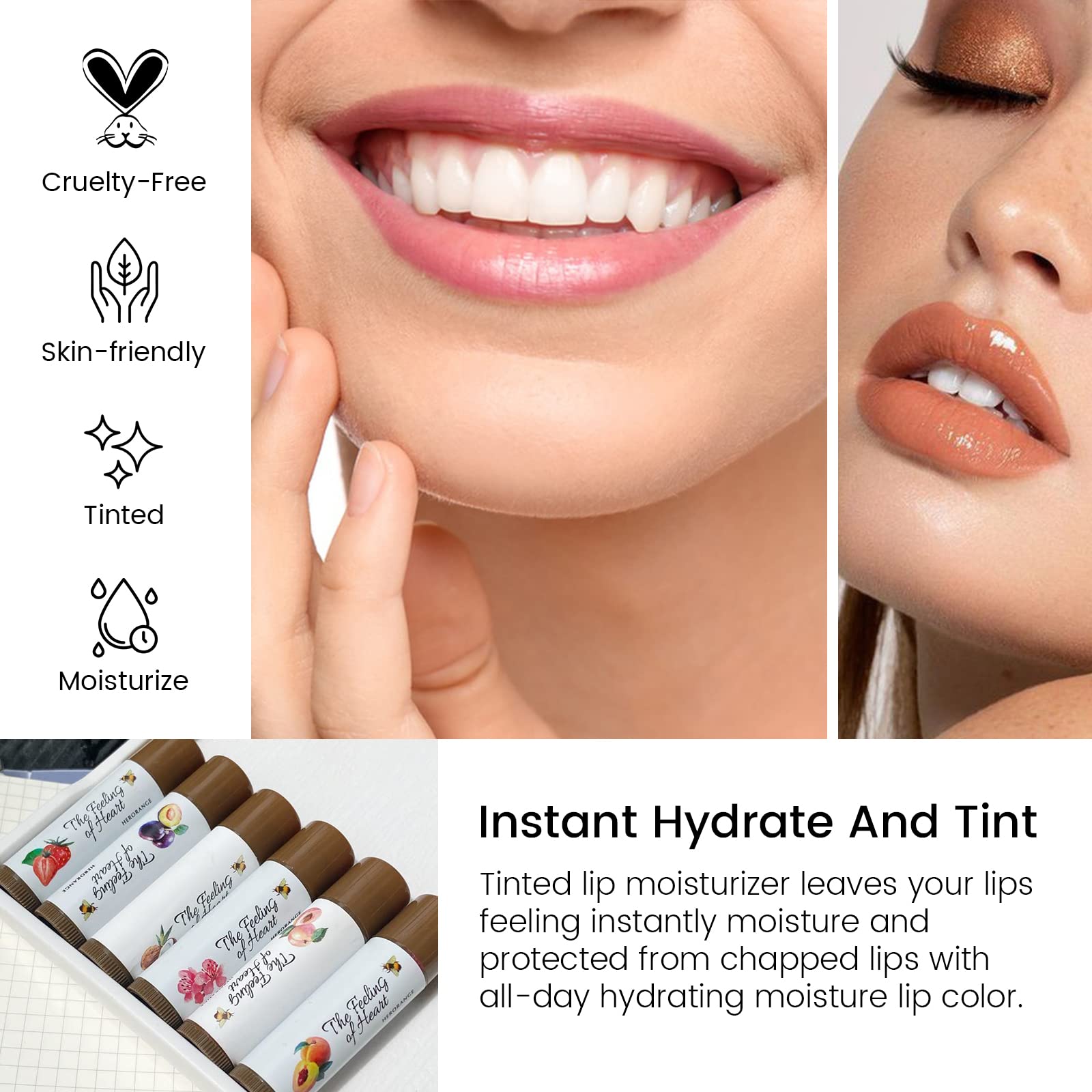 FREEORR baume incolore coco – hydrate rapidement et prépare les lèvres.
