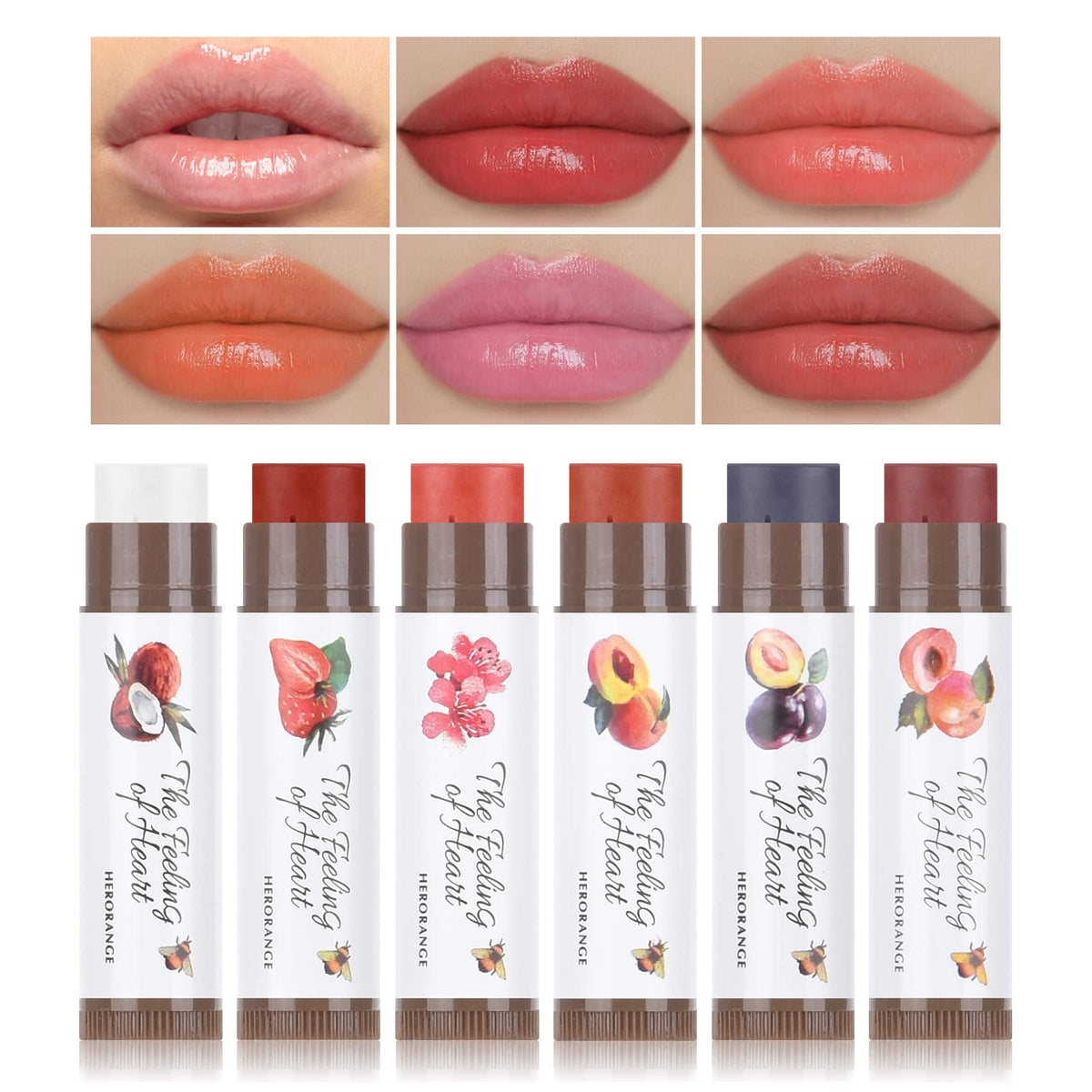 FREEORR baume teinté fraise – hydratation légère et teinte naturelle.