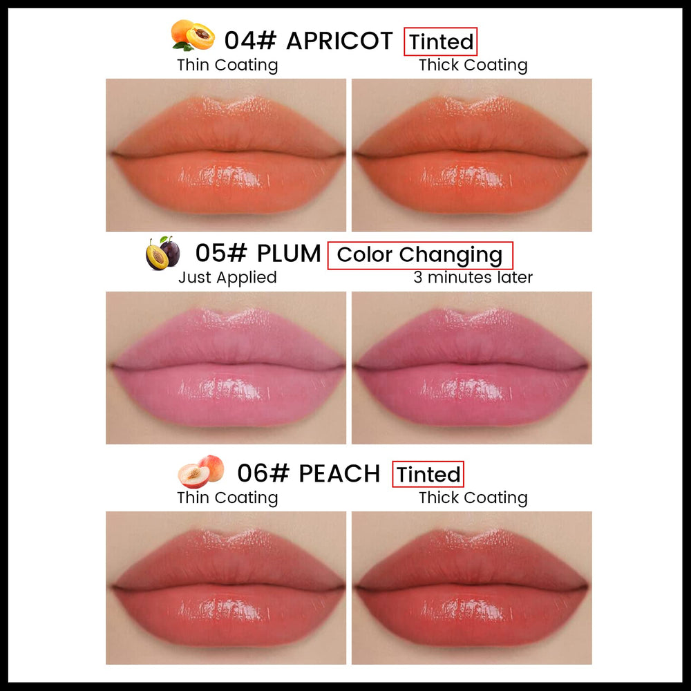 FREEORR baume teinté pêche – couleur légère et hydratation durable.
