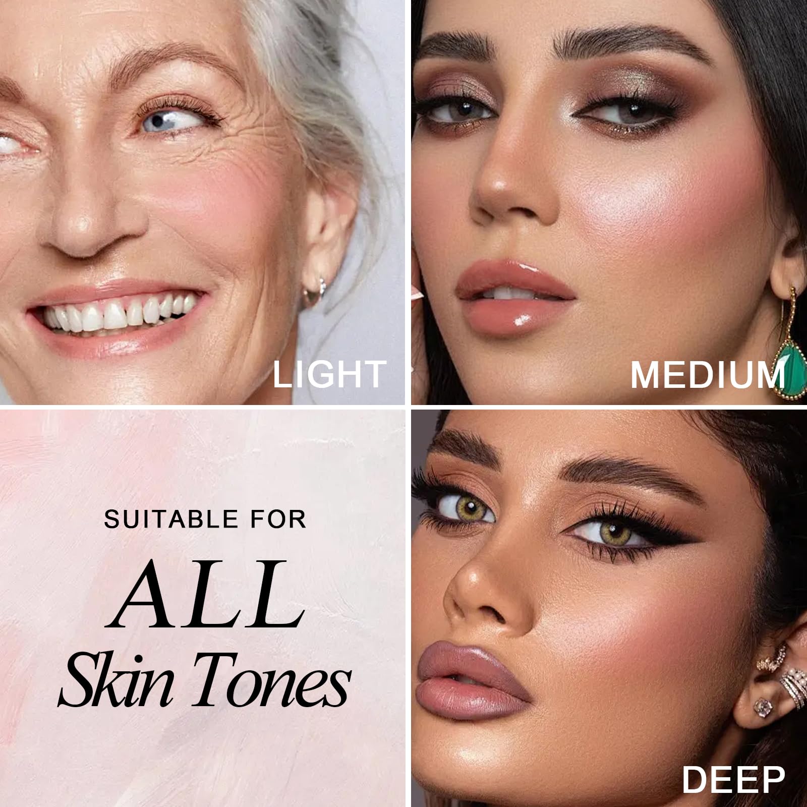 Bronzer FREEORR scintillant et matte, contour chaleureux et naturel.