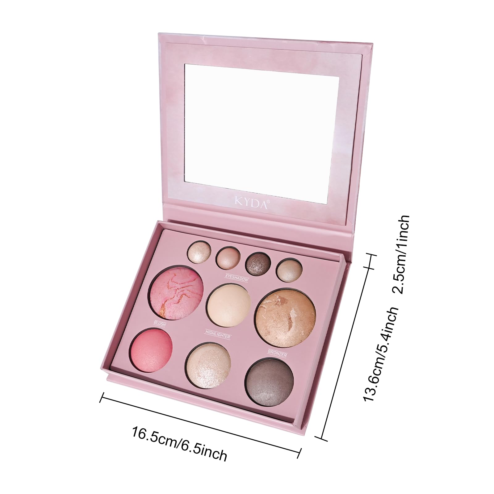 Palette FREEORR complète pour visage et yeux, harmonie maquillage.