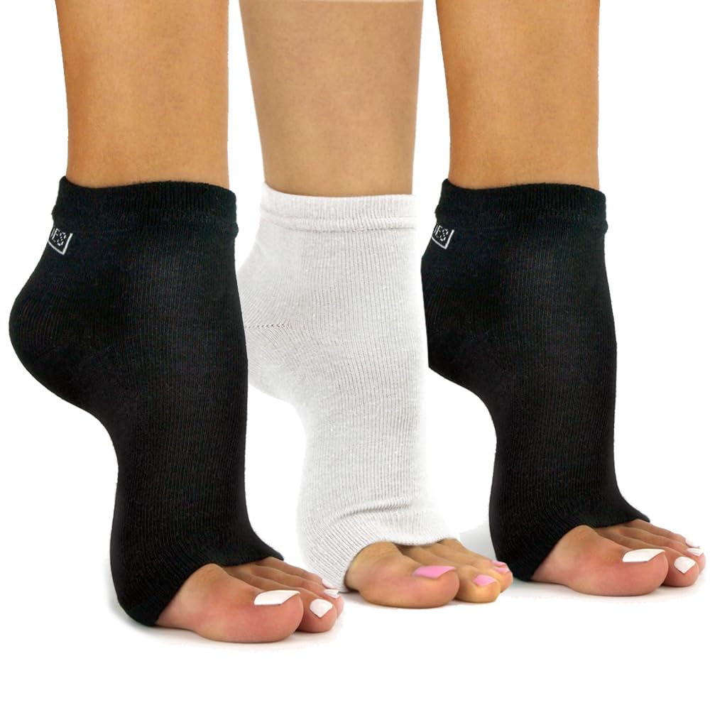 Chaussettes Freetoes sans doigts ensemble, confort quotidien sans compression.