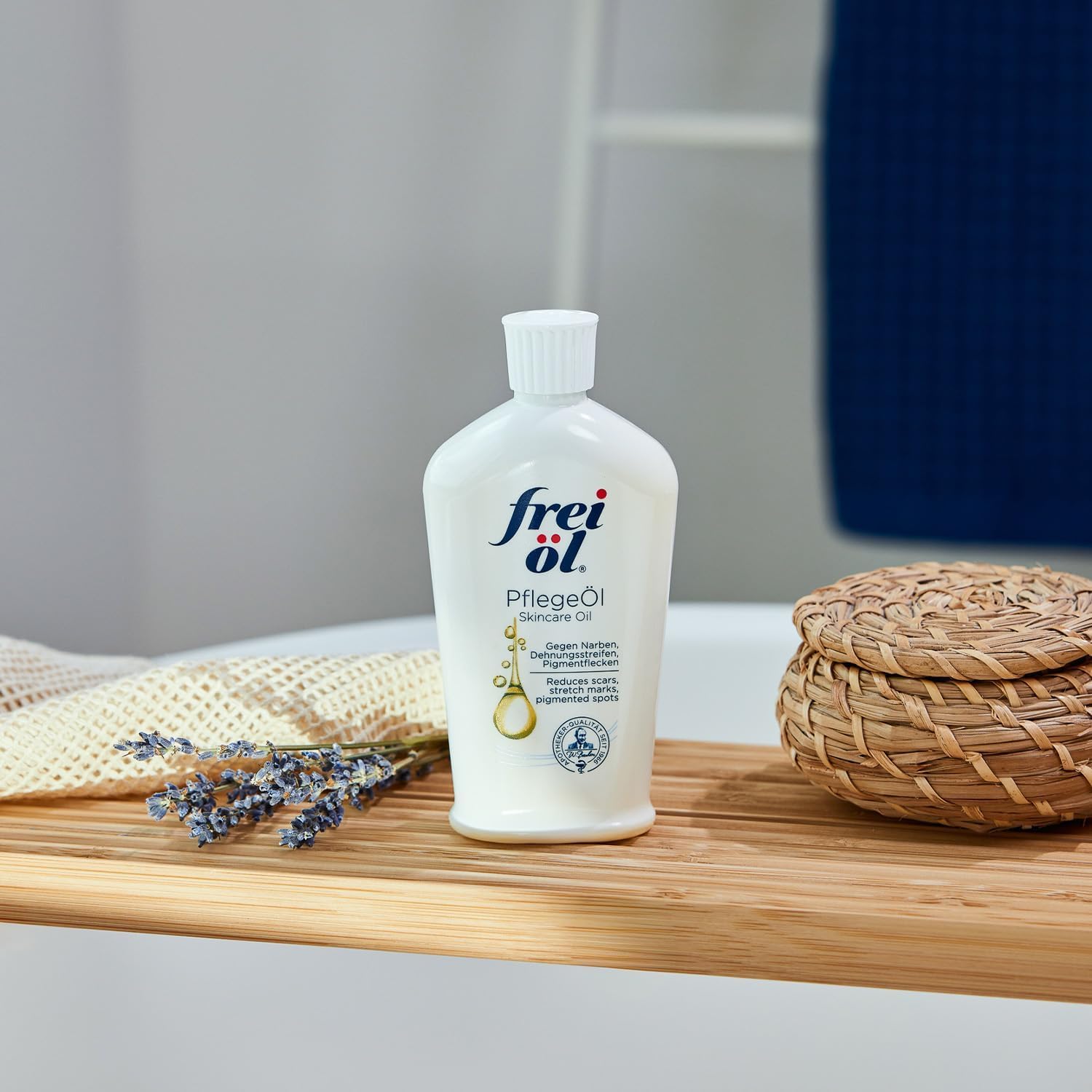 Flacon pratique de Frei Oel 125 ml au quotidien.