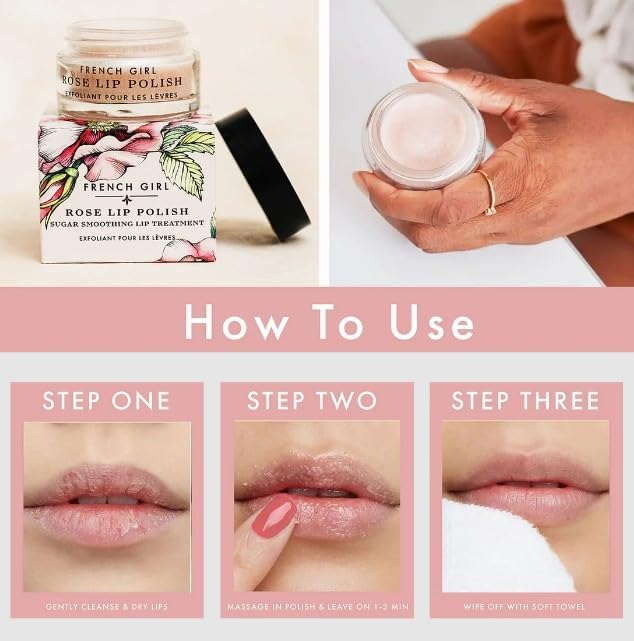 French Girl Organics gommage rose, texture veloutée — exfoliation légère et soin hydratant.