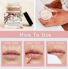 French Girl Organics gommage rose, texture veloutée — exfoliation légère et soin hydratant.