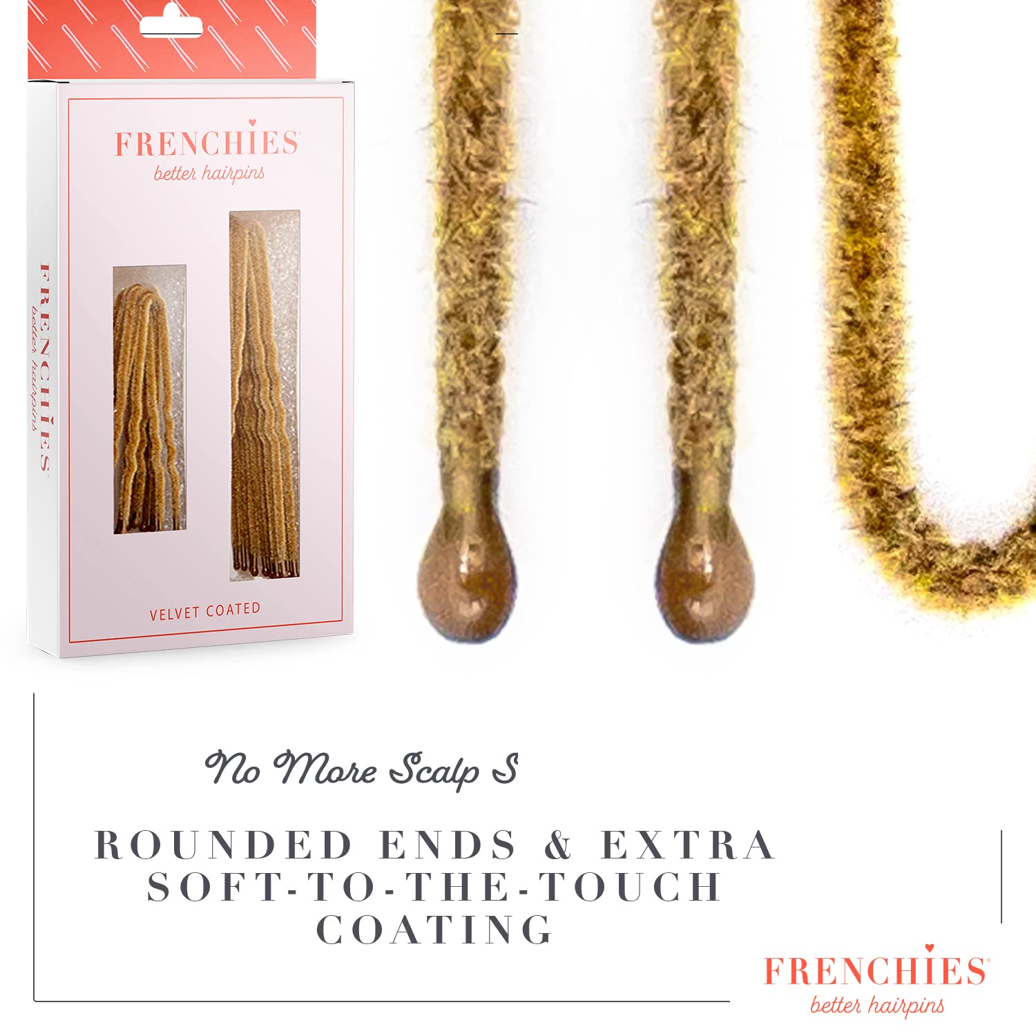 Épingle Frenchies douceur, confort durable pour cheveux.