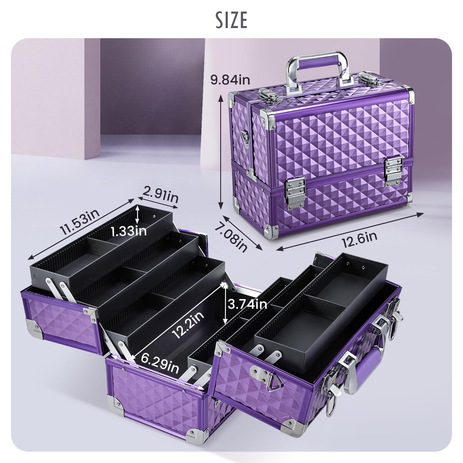 FRENESSA dimensions 32x18x25cm coffret maquillage.