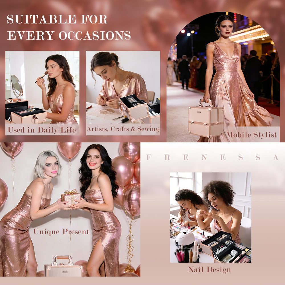 Coffret FRENESSA maquillage, surfaces faciles a nettoyer pour entretien rapide