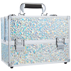 Frenessa coffret maquillage train-case 11,8 pouces, rangement élégant et portable.