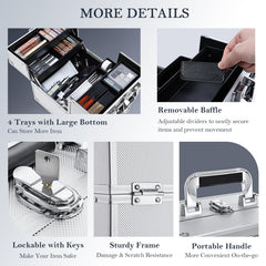 Coffret FRENESSA verrouillable avec clé, sécurité renforcée.