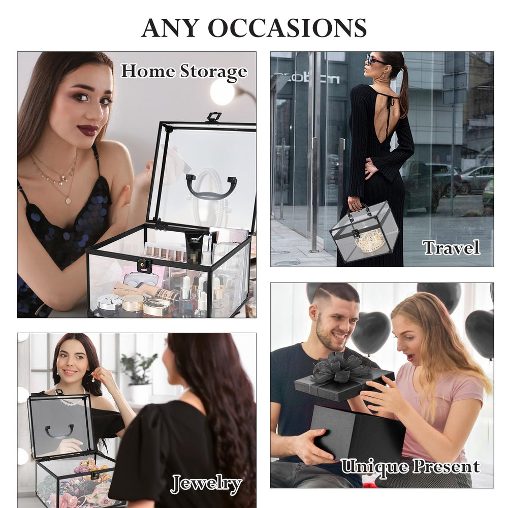 Frenessa coffret maquillage grande capacité avec compartiments visibles pour tout repérage.