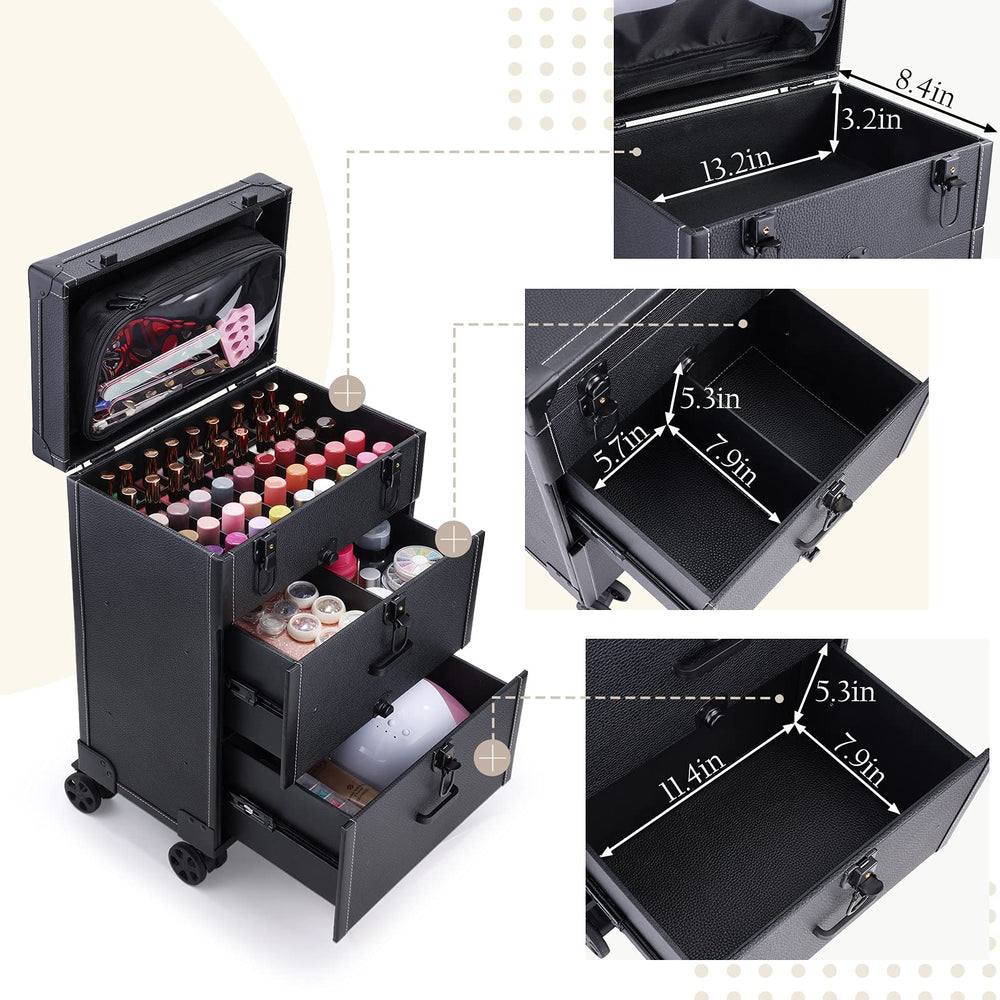 Frenessa étui ongles roulant, sac plastique amovible pour outils.