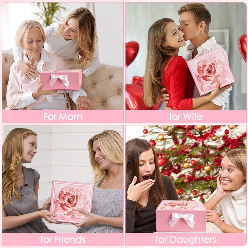 Frerdui sac coton lin rose, rangement pratique et cadeau élégant.