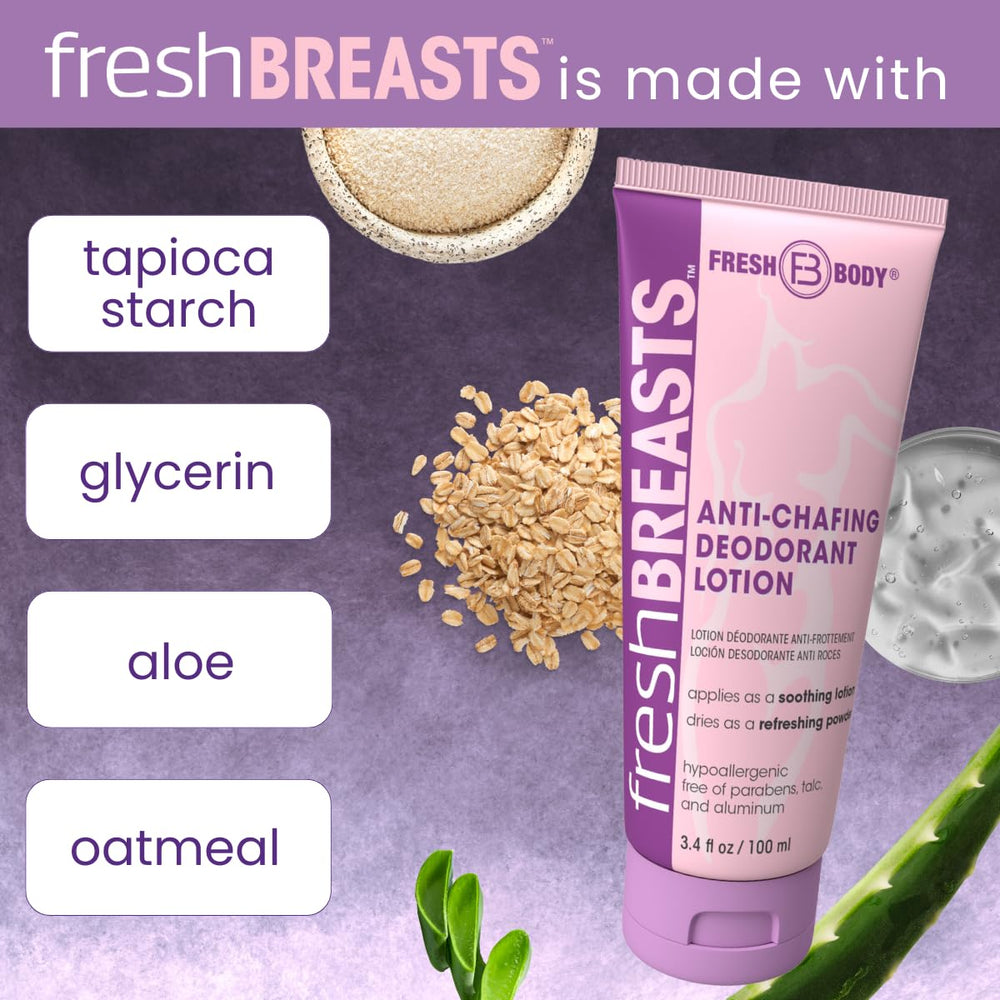 Fresh Body FB Fresh Breasts : poudre sèche sans résidu blanc.