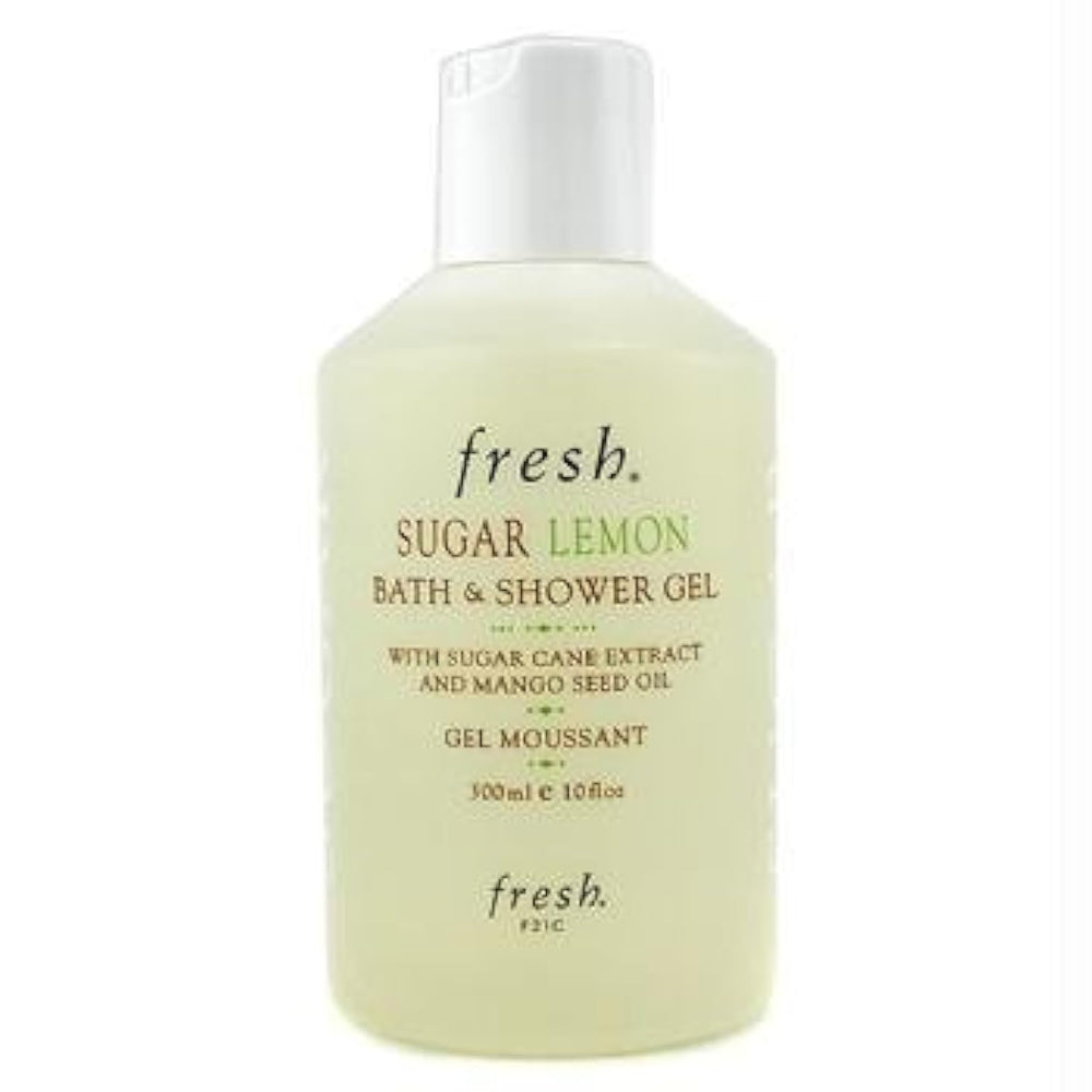 Gel douche Fresh sucre-citron : la bouteille, parfum frais idéal pour la douche.