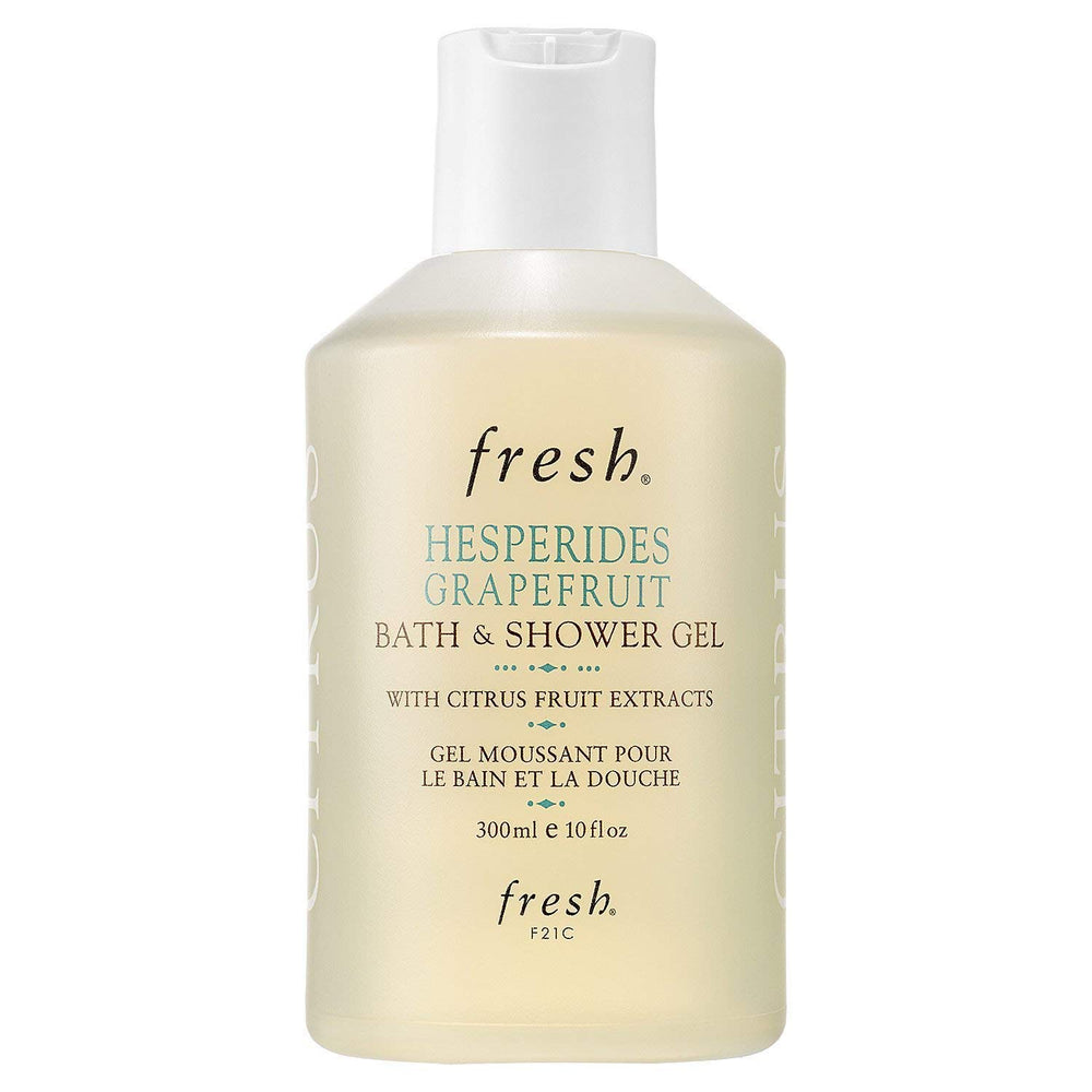 Fresh Hesperides Grapefruit, bouteille lumineuse, parfum énergisant pour la douche matinale