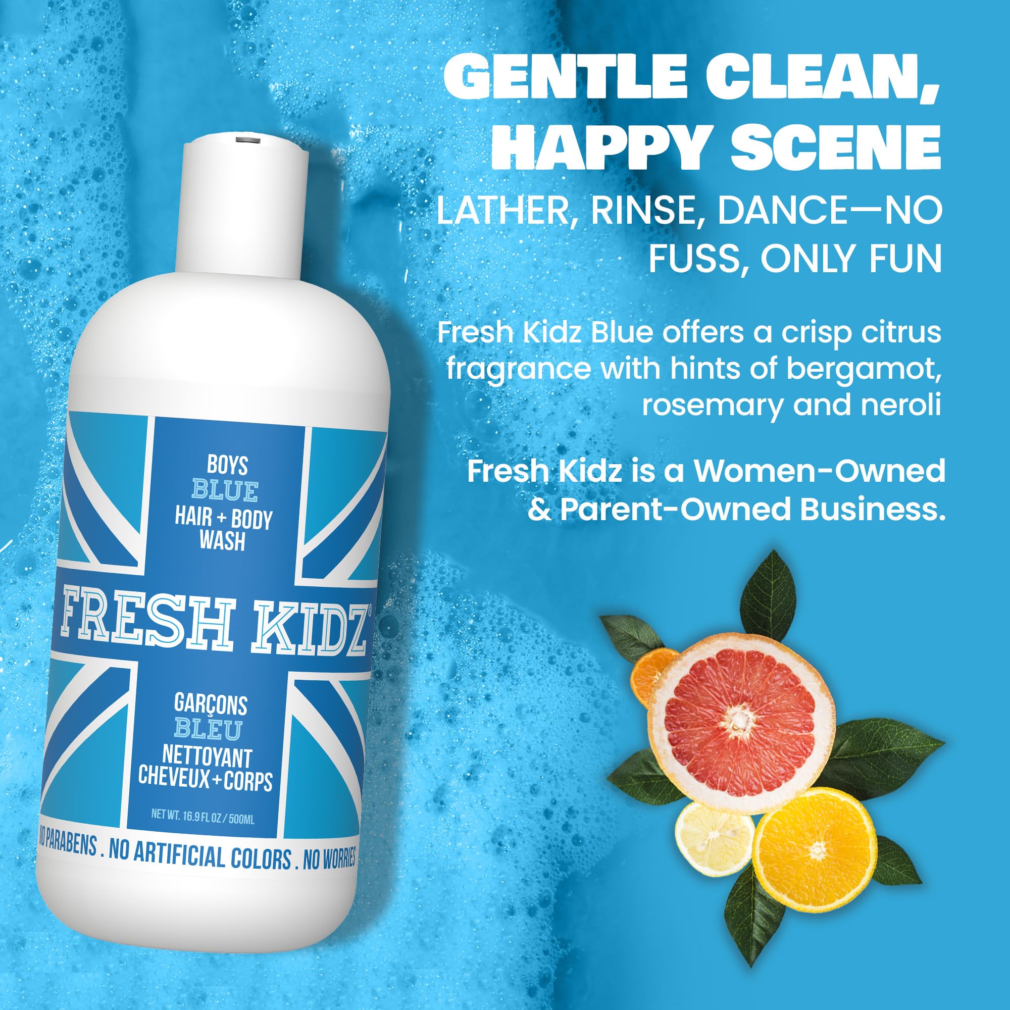 Fresh Kidz: confort-peau-nourrie, hydratation légère après la douche.